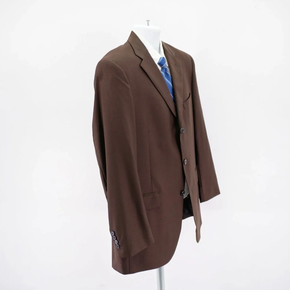 Austin Reed Brown Wool 3 Button Blazer‎ 42R Dillards